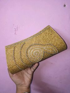 Elegant Beaded Clutch Bag