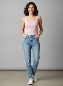 Cute Baby Pink Tank Top