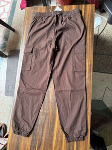 Brown Cargo Joggers