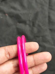Striped Glass Bangles - Set of Two