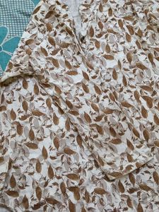 Elegant Leaf Print Kurta