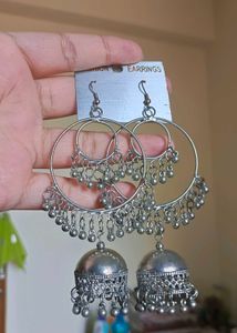 Oxidised Earrings Jumka Beautiful