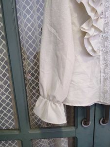 Victorian style ruffled blouse