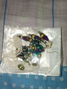 Beaded Necklace &amp; Earring Set