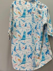 Chic Bird Print Kurta for boys