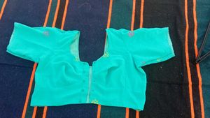 Beautiful Teal Embroidered Saree