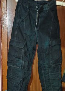 Black cargo pant and tie top combo