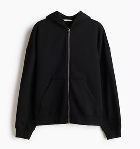 Black Zip-Up Hoodie
