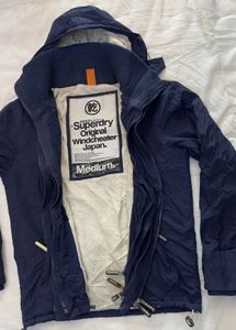 Superdry Navy Hooded Jacket