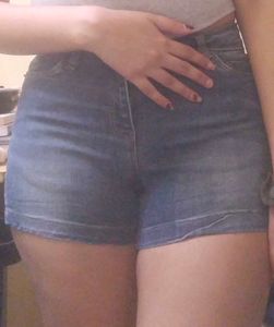 denim y2k shorts