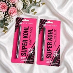 pack of 3 MyGlamm Super Kohl Kajal - Long Stay