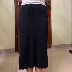 jersey pencil  midi Skirt