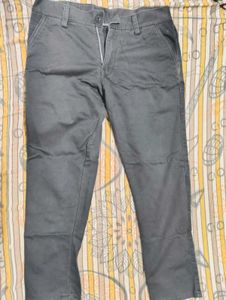 Men's Grey Casual Trousers