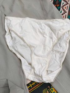 Comfortable White Lace Briefs