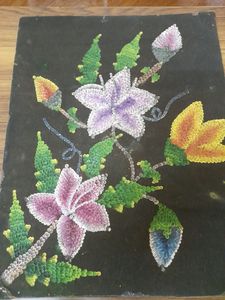 Hand made Nib Painting on VELVET PAPER