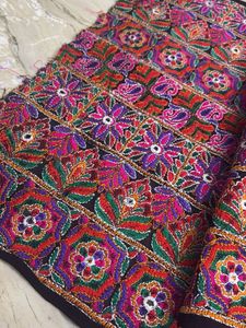 Vibrant Embroidered Ethnic Fabric