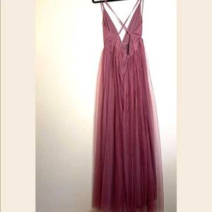 Elegant Tulle Halter Neck Maxi Dress Barbie birthd