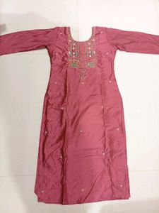 Combo of three Embroidered Silk Kurta for 499