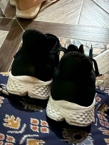 Black Lace-Up Sneakers