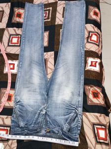 Men's Washed Denim Jeans