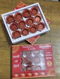Water Sensor Diya Pack Of 12 ( New With Tag)