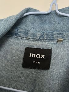 Blue Denim Cropped Shirt