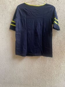 Blue Top With a Pop Of Colors
