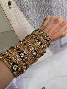Stunning Embellished Bangles Set