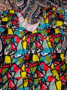 Vibrant Geometric Print Bikini Set