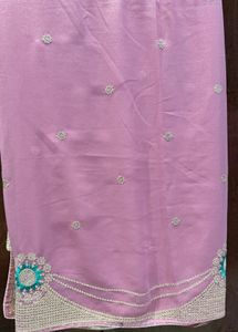 Pink Party Wear Saree