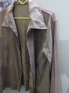 women's Classic Beige Bomber Jacket