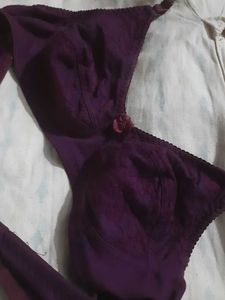 Deep Purple Textured Bra