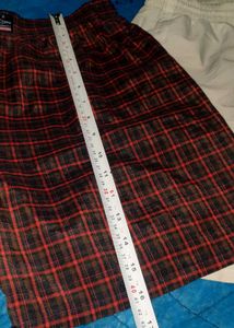 Comfy Plaid &amp; White Boxer Shorts Set 2