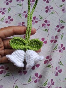 Handmade Crochet Lily Flower Hair Clip