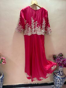 Real pearl work dress