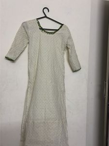 White Printed Kurta