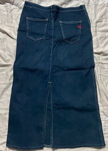 Y2K Denim Midi Skirt