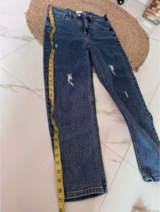 Blue Distressed Denim Jeans