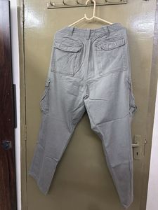 Men's Grey Cargo Pants