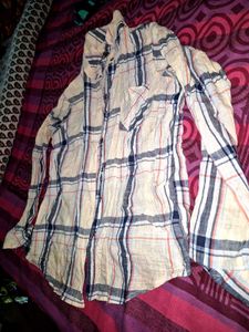 Plaid Button-Up Shirt