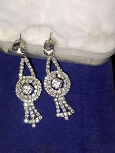 Sparkling Crystal Dangle Earrings