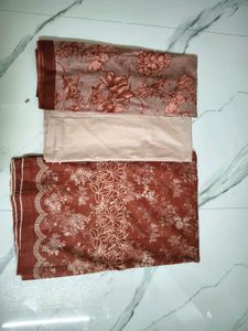 Maroon Floral Print Kurta Set with Dupatta
