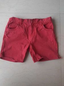Red Denim Shorts - 12 to 13 yrs girls