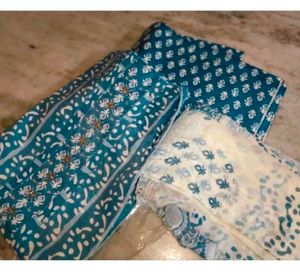 Beautiful Blue Printed Kurta Set