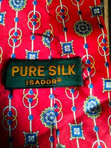 Vibrant Baroque Prints Branded Silk Tie