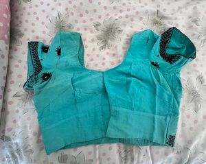 Stunning Teal Embellished Blouse
