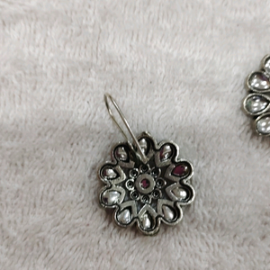 silver look alike  earing