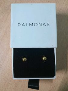 Palmonas Gold Ball Stud Earrings