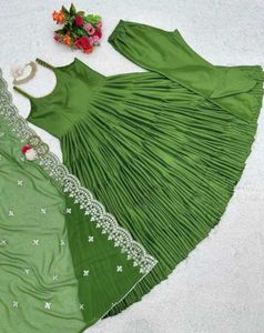 Elegant Tiered Anarkali Set