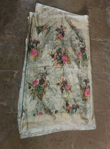 Pastel Floral Print Saree